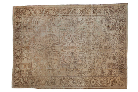 8.5x11.5 Vintage Distressed Heriz Carpet // ONH Item sm001410