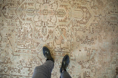 8.5x11.5 Vintage Distressed Heriz Carpet // ONH Item sm001410 Image 1