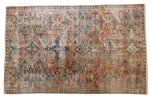 Vintage Distressed Fragment Mahal Carpet