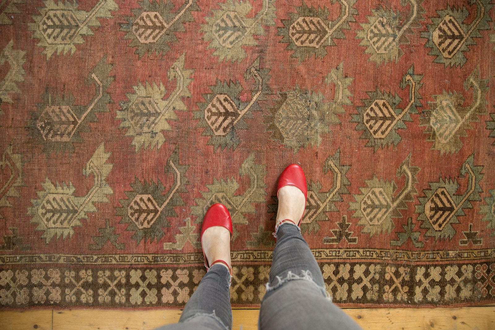 4.5x9 Antique Afghan Rug Runner // ONH Item sm001417 Image 1