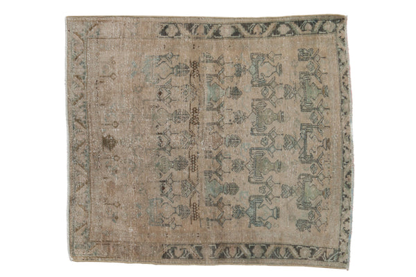 3.5x4 Vintage Afshar Square Rug // ONH Item sm001418