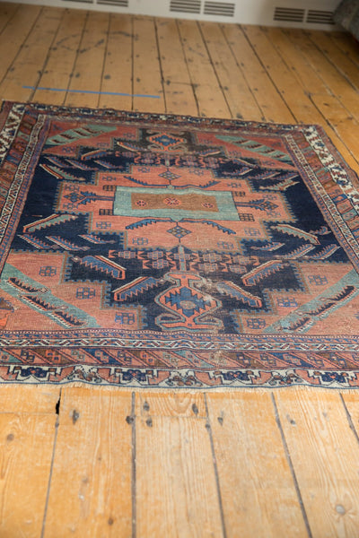  Antique Afshar Square Rug / Item sm001420 image 6