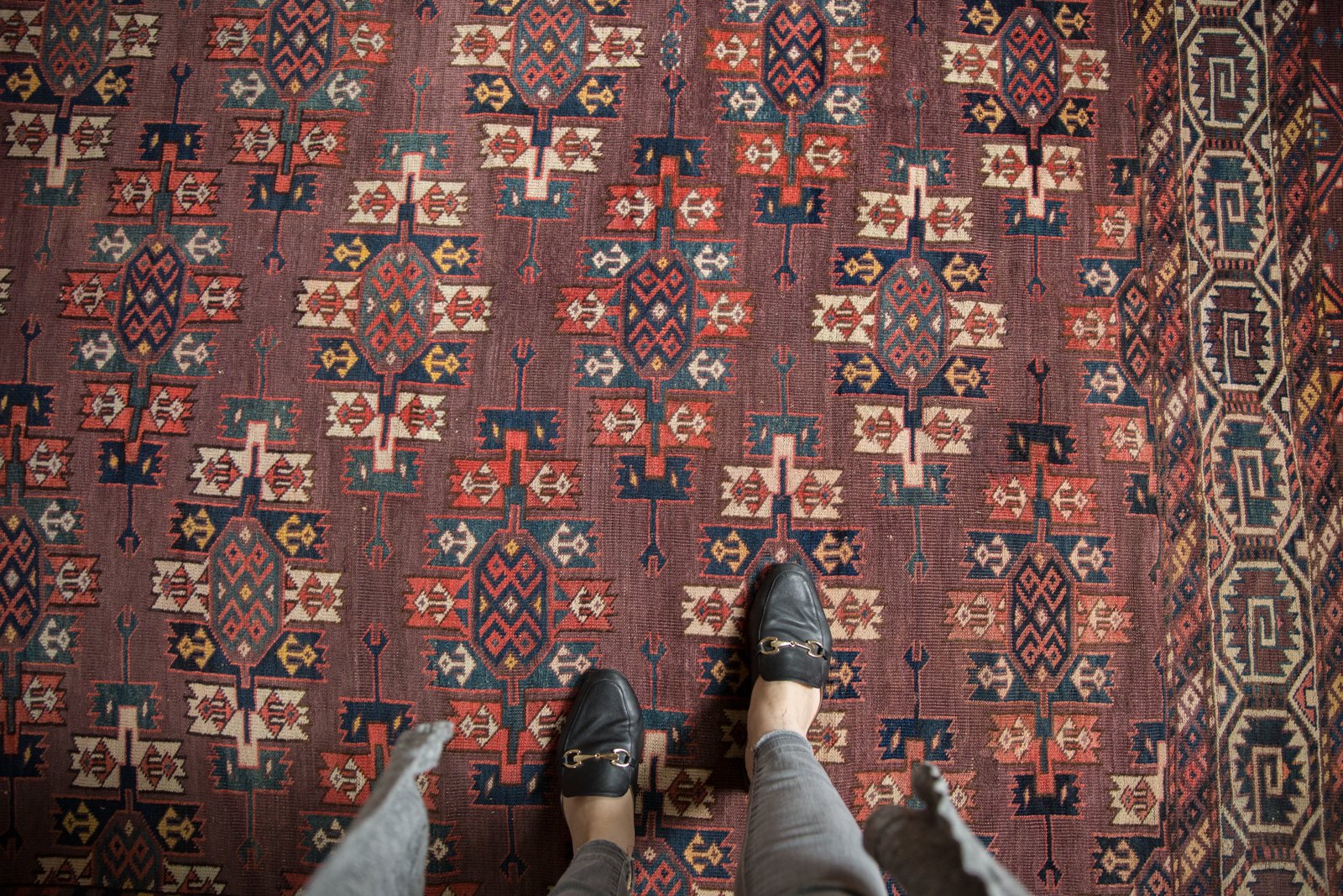 6.5x10 Antique Turkmen Carpet // ONH Item sm001422 Image 1