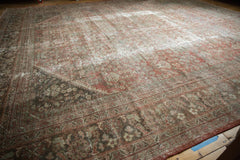 12x13.5 Vintage Distressed Mahal Square Carpet // ONH Item sm001426 Image 12