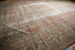 12x13.5 Vintage Distressed Mahal Square Carpet // ONH Item sm001426 Image 20