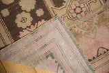 Reverse of Antique Distressed Karabagh runner, with pale blush rose foundation and worn pile.