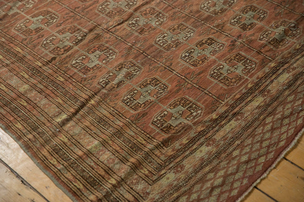 5.5x7.5 Vintage Distressed Afghan Bokhara Carpet // ONH Item sm001437 Image 3