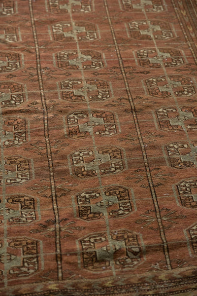 5.5x7.5 Vintage Distressed Afghan Bokhara Carpet // ONH Item sm001437 Image 5