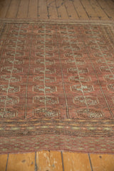 5.5x7.5 Vintage Distressed Afghan Bokhara Carpet // ONH Item sm001437 Image 9