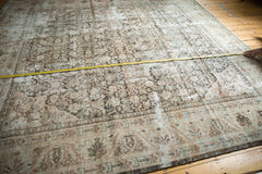  Vintage Distressed Mahal Square Carpet / Item sm001443 image 3