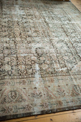  Vintage Distressed Mahal Square Carpet / Item sm001443 image 6