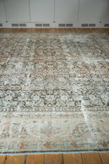  Vintage Distressed Mahal Square Carpet / Item sm001443 image 8
