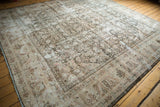 Distressed texture of the vintage Mahal, showing Herati motif and muted beige border.