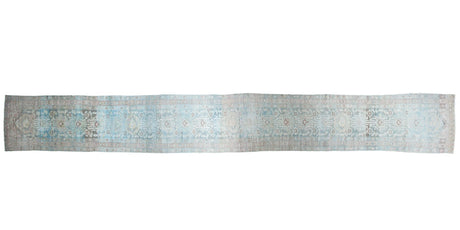 3' x 22'10" Vintage Distressed Hamadan Rug Runner / Item sm001446 image 1