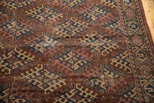 6.5x11 Antique Turkmen Carpet // ONH Item sm001447 Image 4