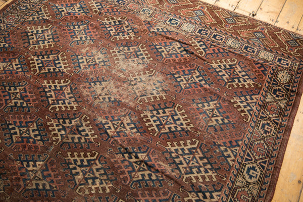 6.5x11 Antique Turkmen Carpet // ONH Item sm001447 Image 5