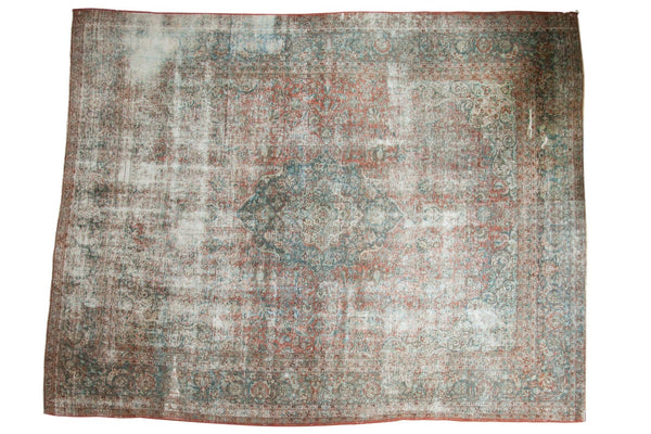 9' x 11'8" Vintage Distressed Kashan Carpet / Item sm001453 image 1