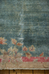 8x10.5 Vintage Distressed Art Deco Carpet // ONH Item sm001454 Image 4