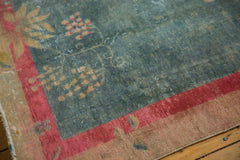 8x10.5 Vintage Distressed Art Deco Carpet // ONH Item sm001454 Image 6