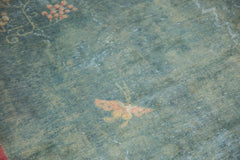 8x10.5 Vintage Distressed Art Deco Carpet // ONH Item sm001454 Image 12
