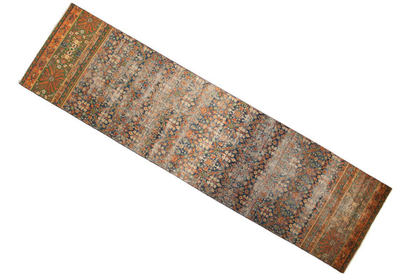 4'1" x 15'8" Vintage Fragment Laristan Rug Runner / Item sm001455 image 1