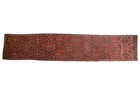 2.5x11.5 Vintage Fragment Bijar Rug Runner // ONH Item sm001457