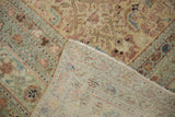 Distressed Herati motif pile and tightly woven foundation of antique Malayer.