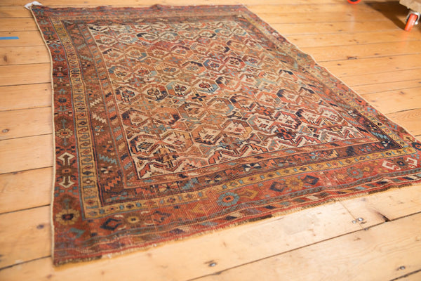 4x4.5 Antique Afshar Square Rug // ONH Item sm001468 Image 7