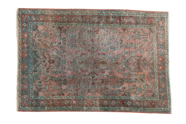 3.5x5 Vintage Distressed Sarouk Rug // ONH Item sm001472