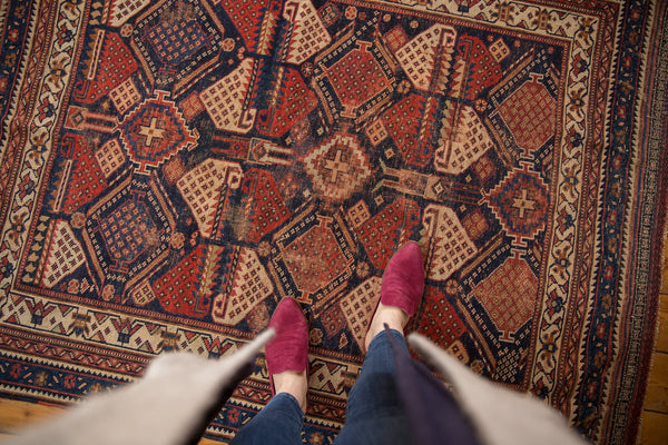 4.5x6 Antique Afshar Rug // ONH Item sm001473 Image 1