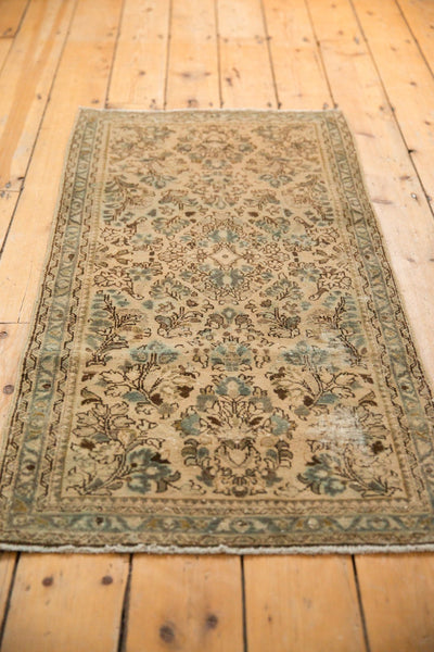 2x4 Vintage Distressed Sarouk Rug Runner // ONH Item sm001474 Image 2