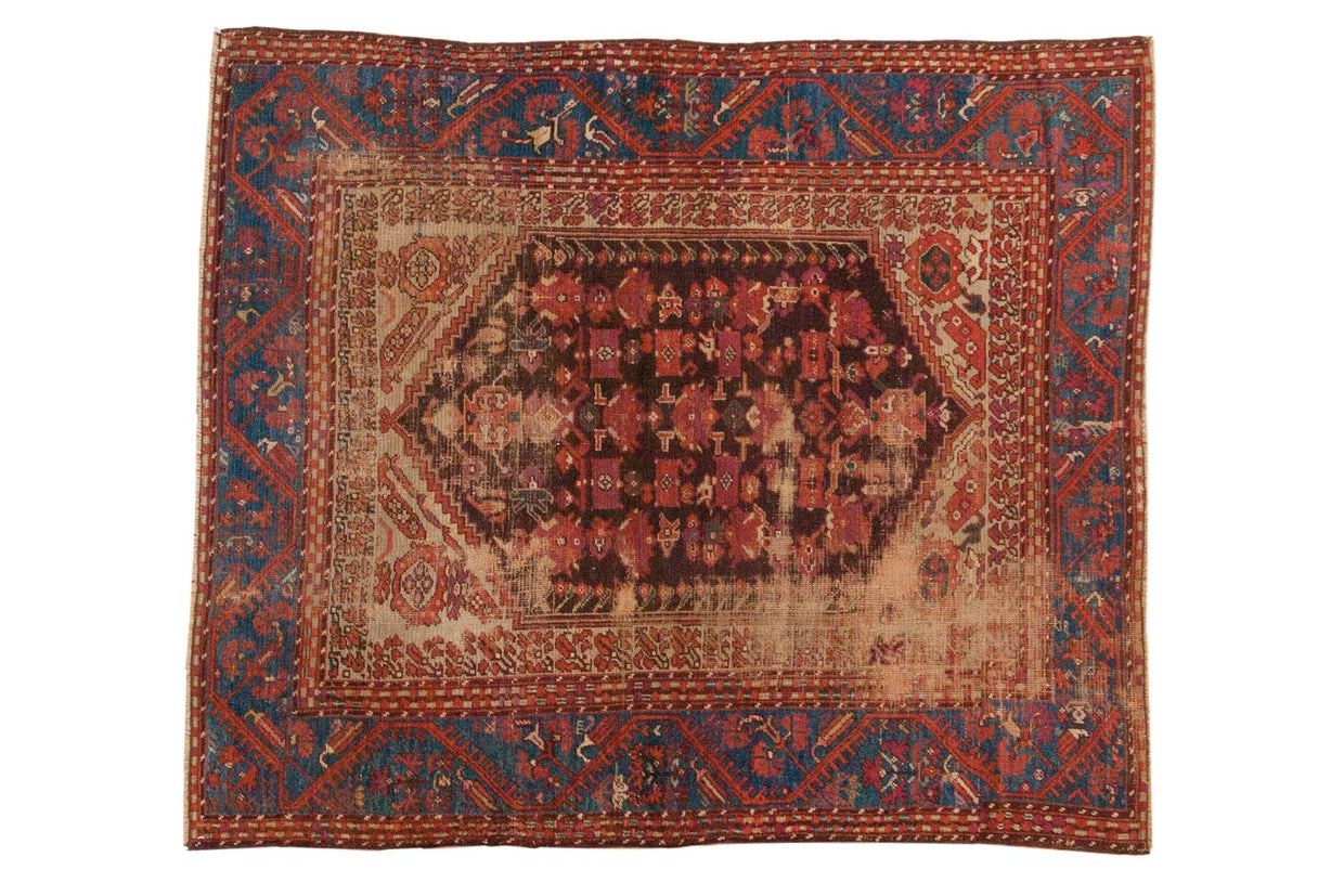 4.5x5 Antique Kula Square Rug // ONH Item sm001476