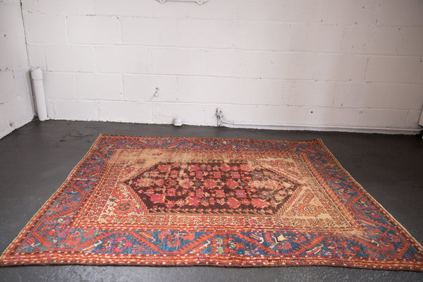 4.5x5 Antique Kula Square Rug // ONH Item sm001476 Image 2