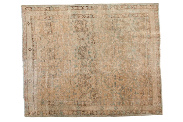 4.5x5.5 Vintage Distressed Northwest Persian Square Rug // ONH Item sm001480
