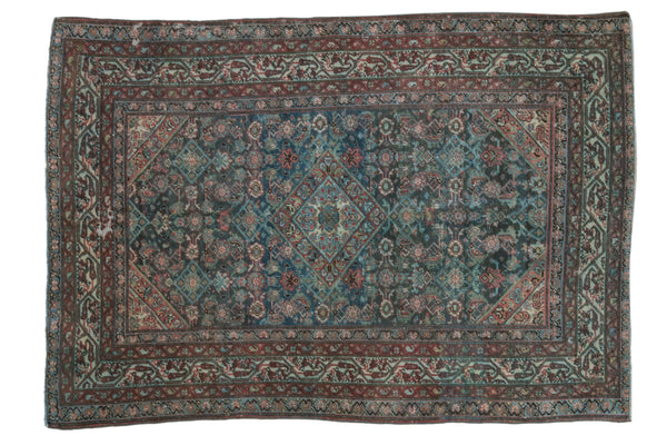 4x6 Vintage Distressed Malayer Rug // ONH Item sm001483