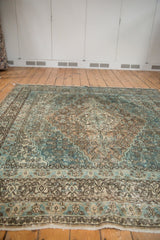 Vintage Distressed Bibikabad Square Carpet / ONH item sm001484 image 12
