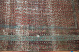 Heavy wear on an antique Malayer runner revealing the cotton foundation and distressed texture.