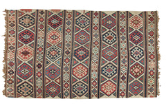 5x8.5 Antique Shirvan Kilim Carpet // ONH Item sm001495