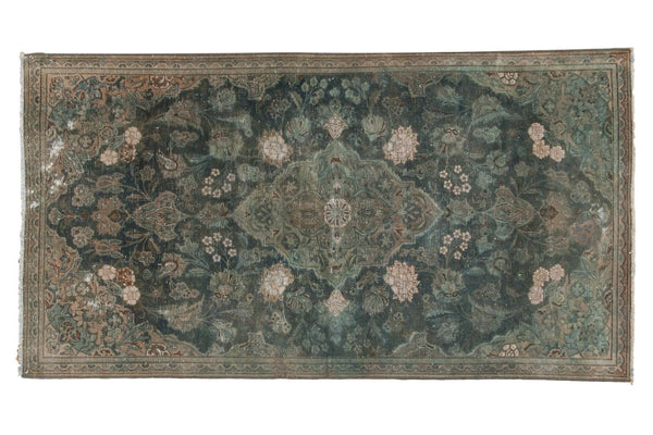 3x5.5 Vintage Distressed Fragment Kashan Rug // ONH Item sm001508