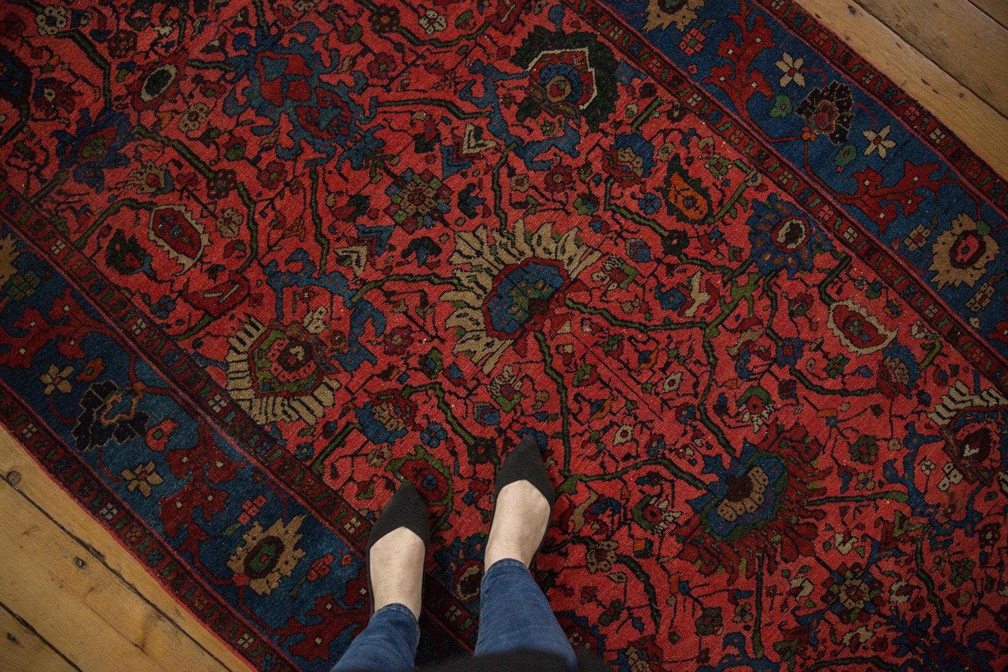 4.5x13.5 Vintage Fragment Bijar Rug Runner // ONH Item sm001513 Image 1