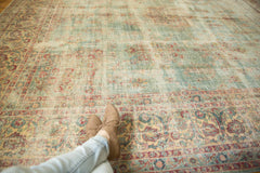 10.5x12 Vintage Distressed Kerman Square Carpet // ONH Item sm001515 Image 1