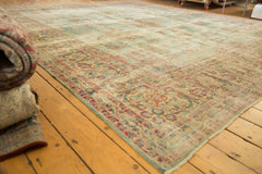 10.5x12 Vintage Distressed Kerman Square Carpet // ONH Item sm001515 Image 3