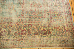 10.5x12 Vintage Distressed Kerman Square Carpet // ONH Item sm001515 Image 9