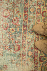 10.5x12 Vintage Distressed Kerman Square Carpet // ONH Item sm001515 Image 10