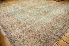 10.5x12 Vintage Distressed Kerman Square Carpet // ONH Item sm001515 Image 11