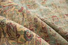 10.5x12 Vintage Distressed Kerman Square Carpet // ONH Item sm001515 Image 17
