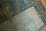 Distressed Mahal runner pile with foundation visible, professional central seam, and underside.