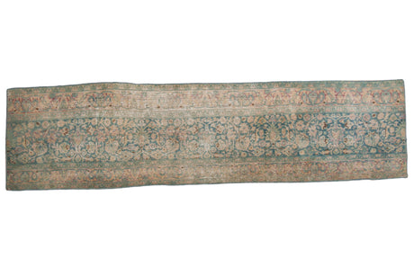 2.5x10 Vintage Distressed Fragment Meshed Rug Runner // ONH Item sm001519