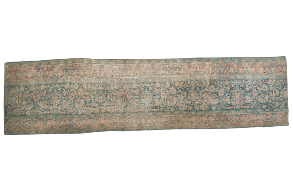 2.5x10 Vintage Distressed Fragment Meshed Rug Runner // ONH Item sm001519