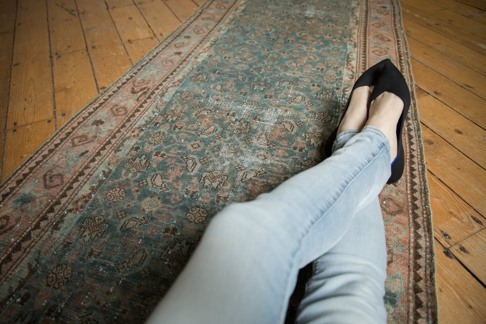 Vintage Distressed Malayer Rug Runner / ONH item sm001521 Image 1